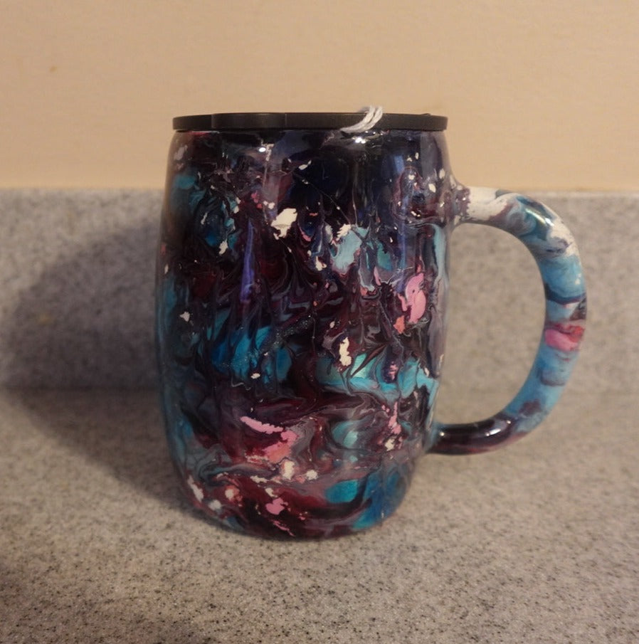 Multicolored coffee mug