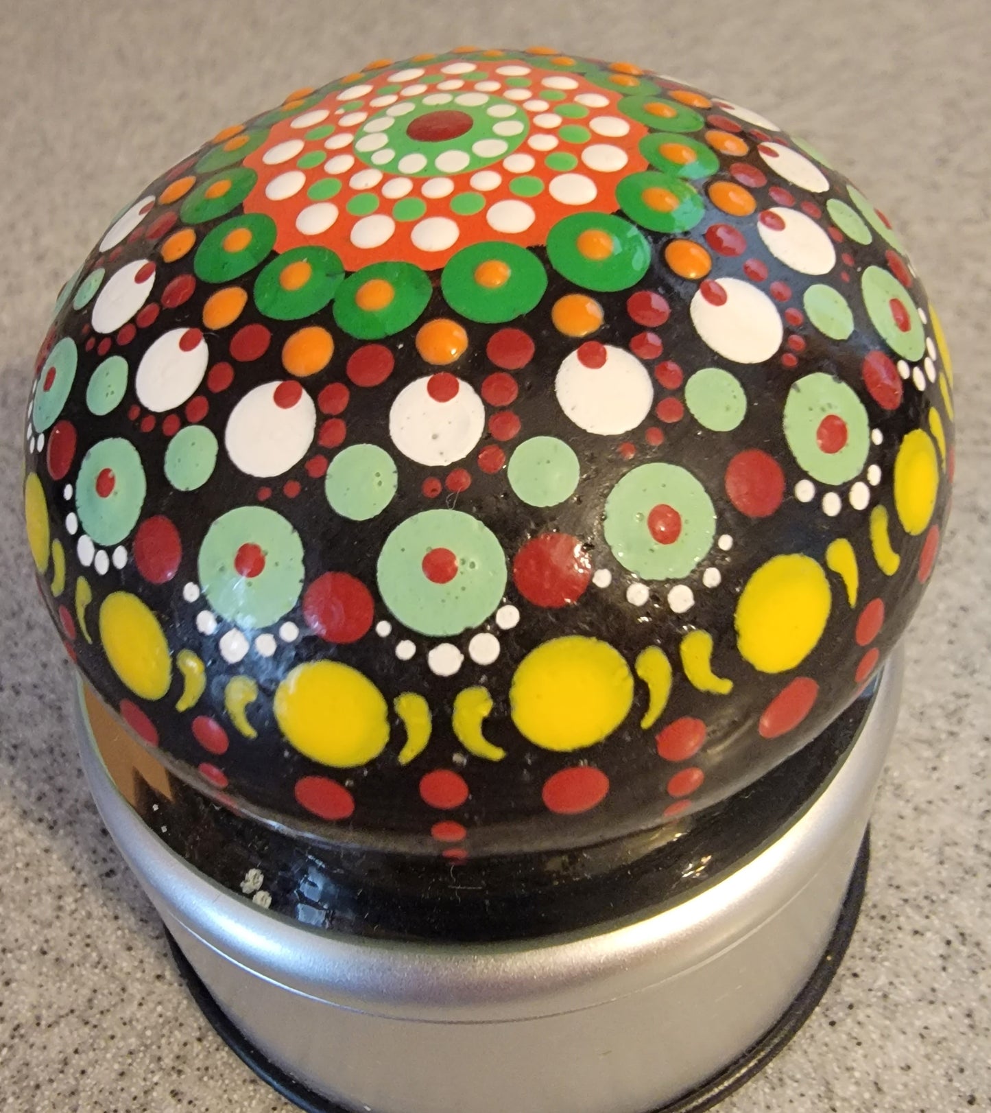 Handmade Mandala Art Stone