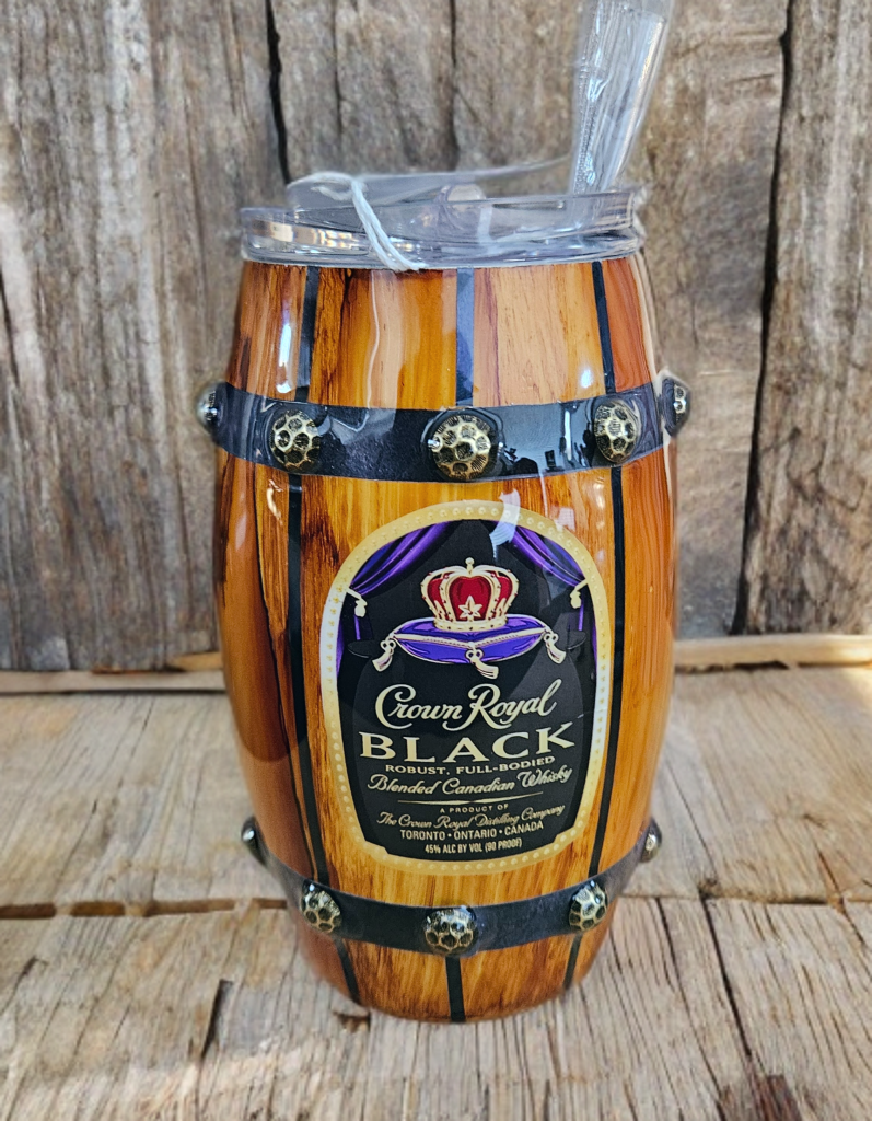 Wood grain Whiskey Barrel