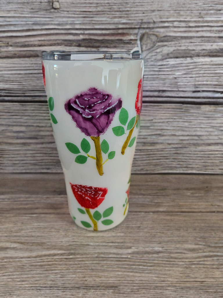 Hand painted flowers