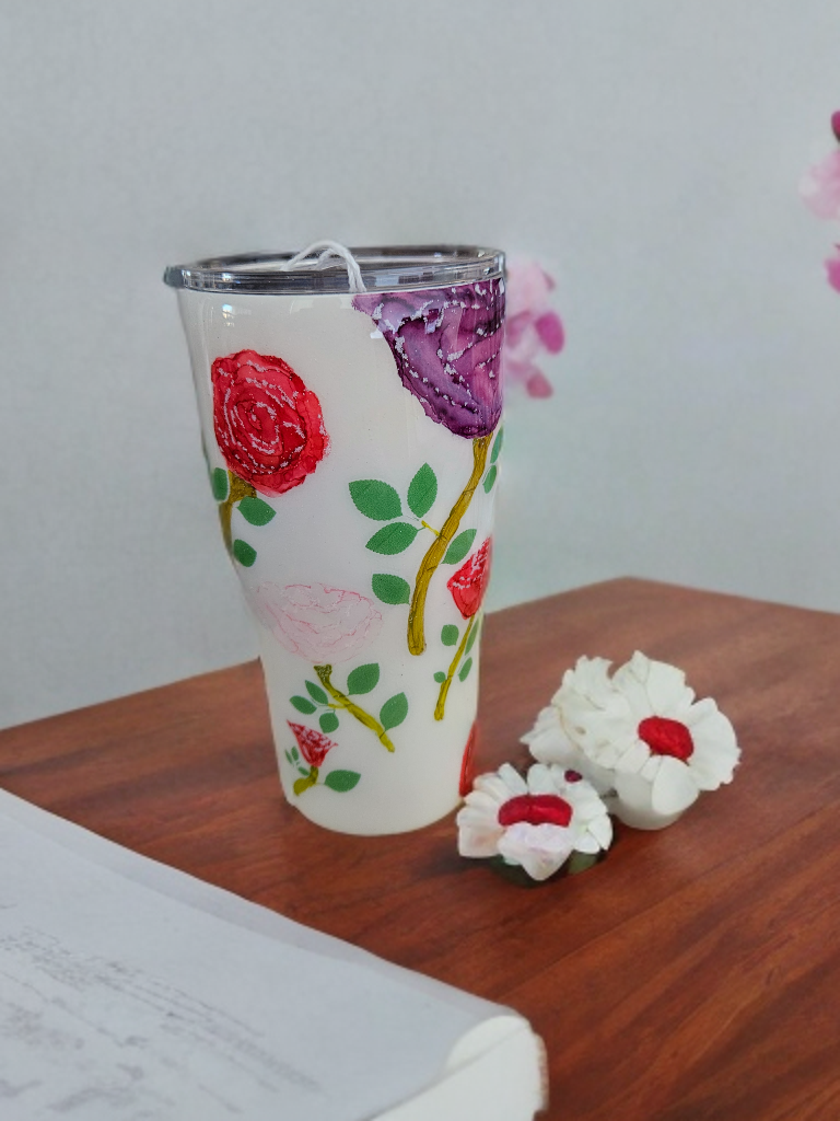 Hand painted flowers